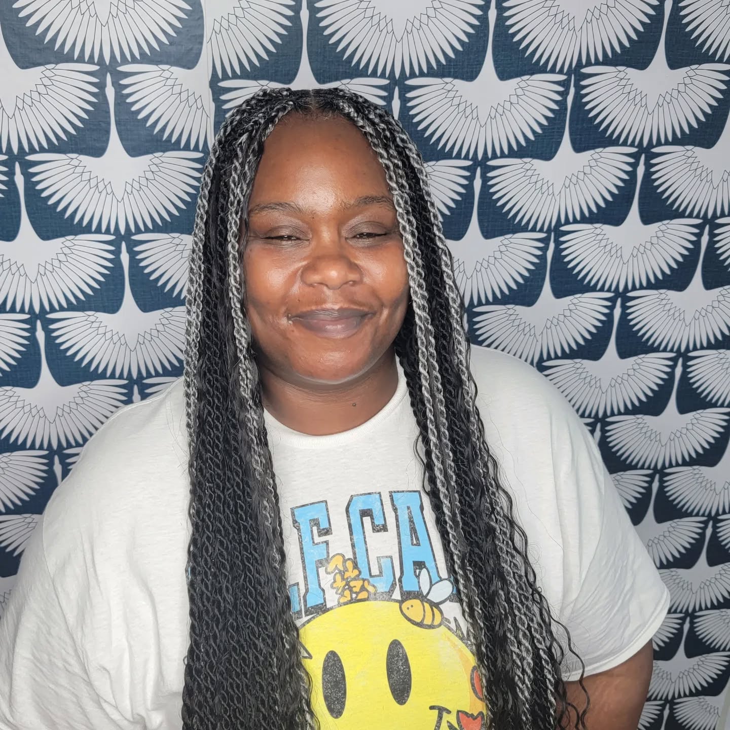 Black And Grey Boho Braids