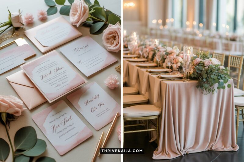 Blush Pink Wedding Decor Ideas