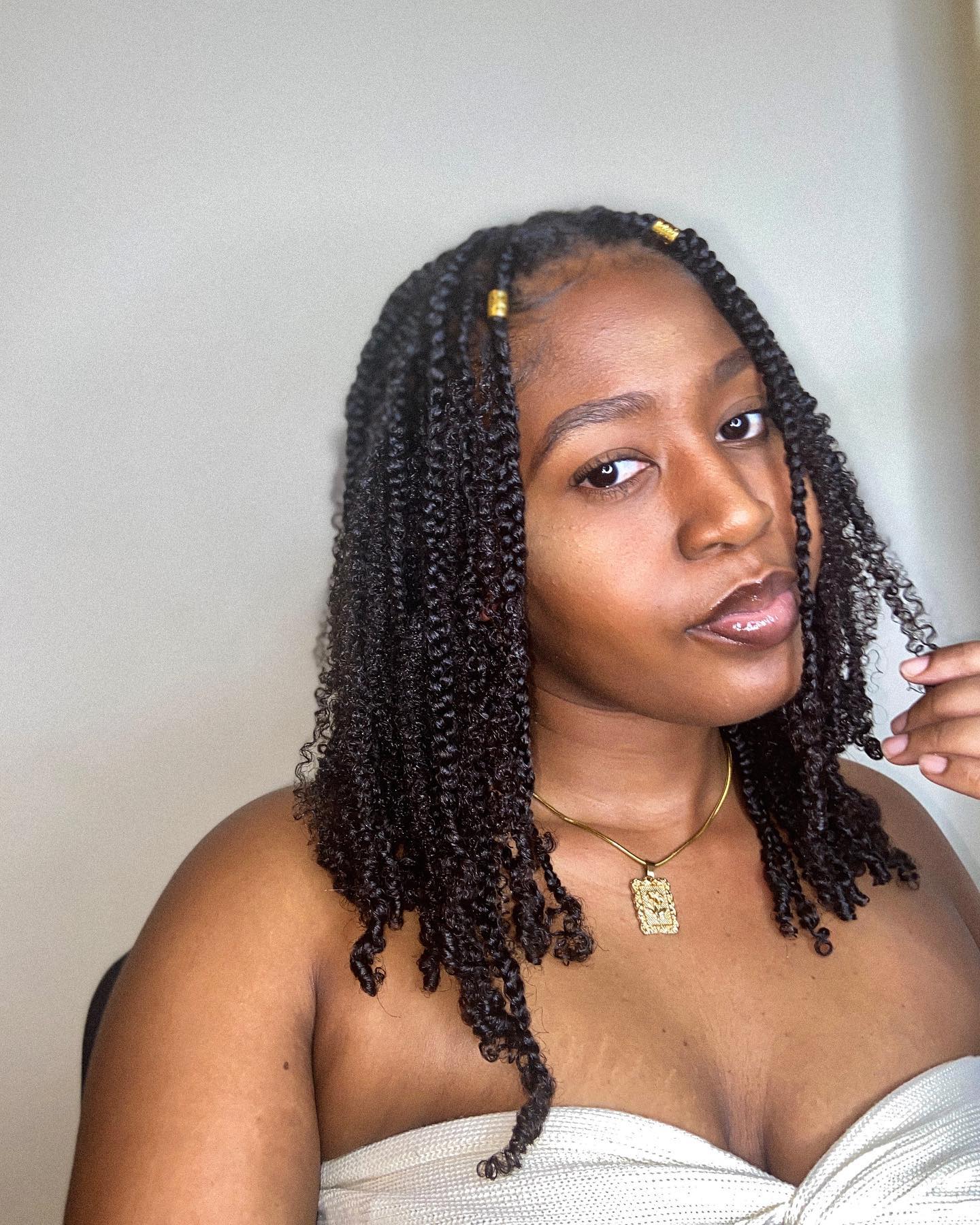 Boho Braid with Bouncy Curls