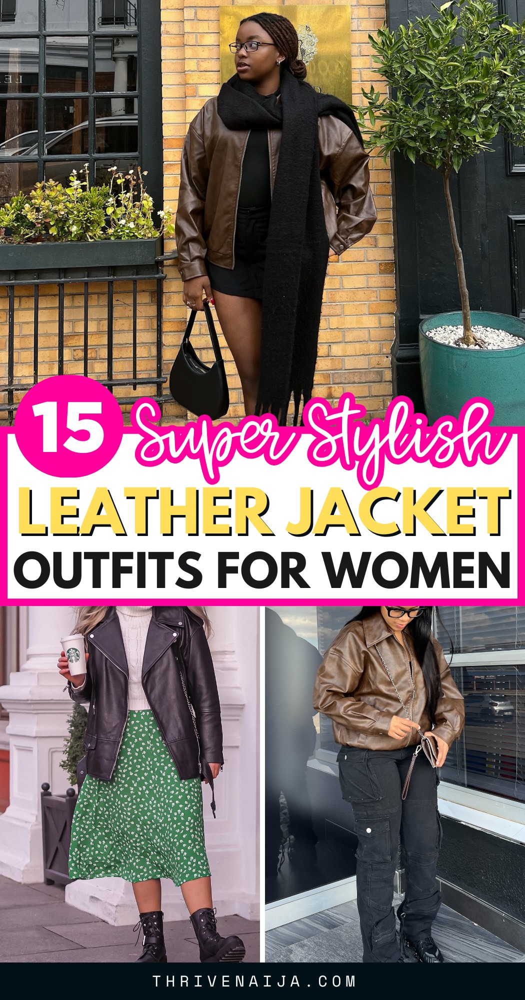 leather jacket outfit