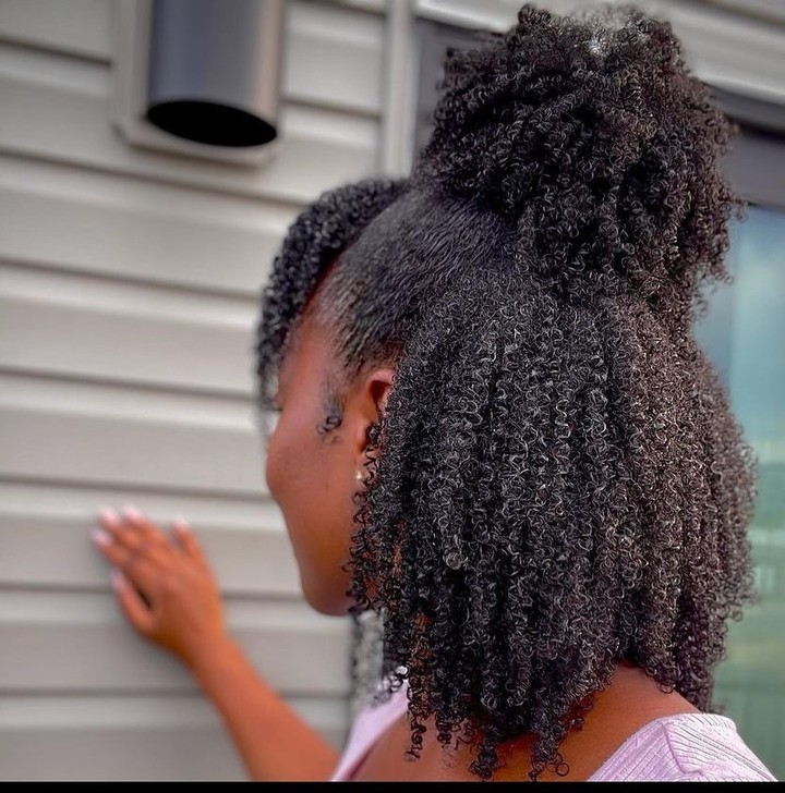 15 Cute Half Up Half Down Hairstyles For Black Women ThriveNaija