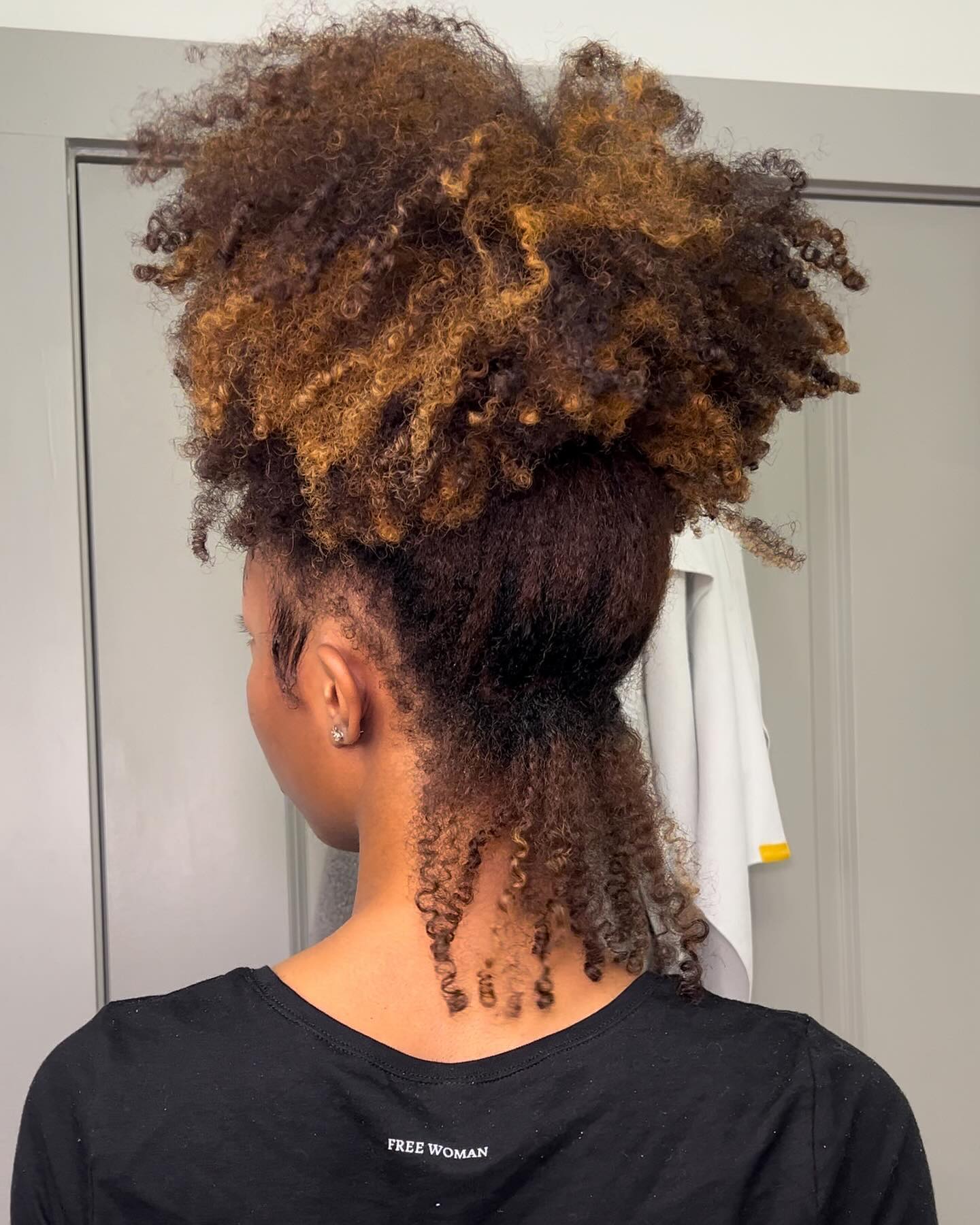High Puff Pineapple With the Back Out