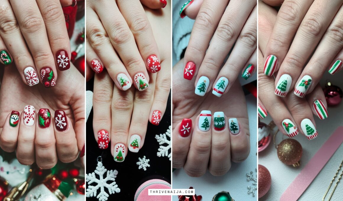 Winter Christmas Nails