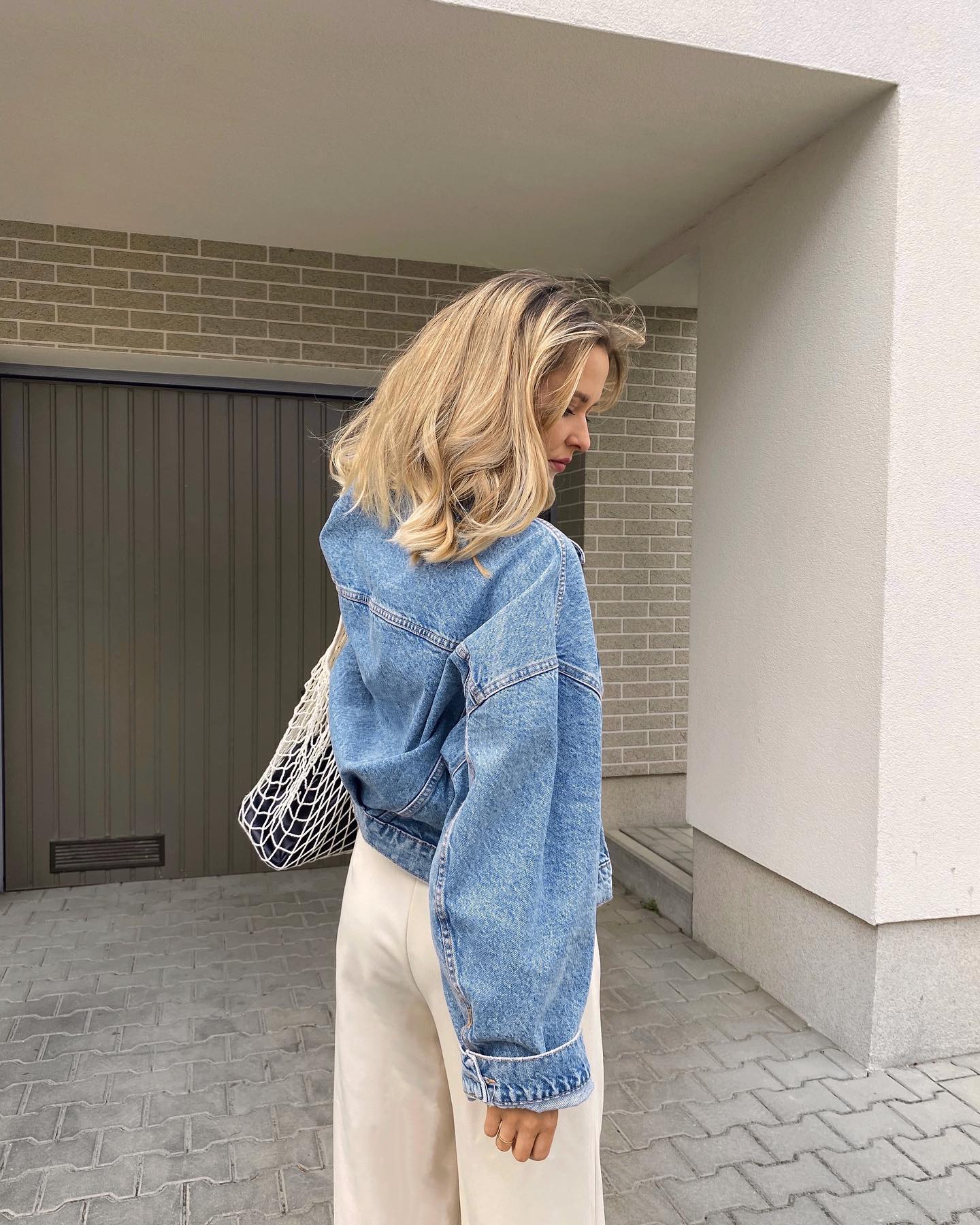 Oversized Denim Jacket Combo