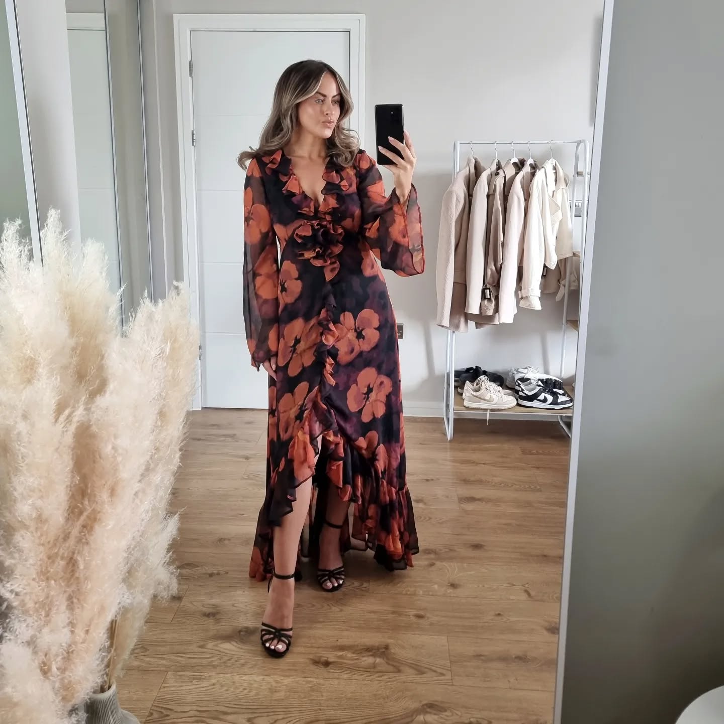 Fall Maxi Dress With Ruffles