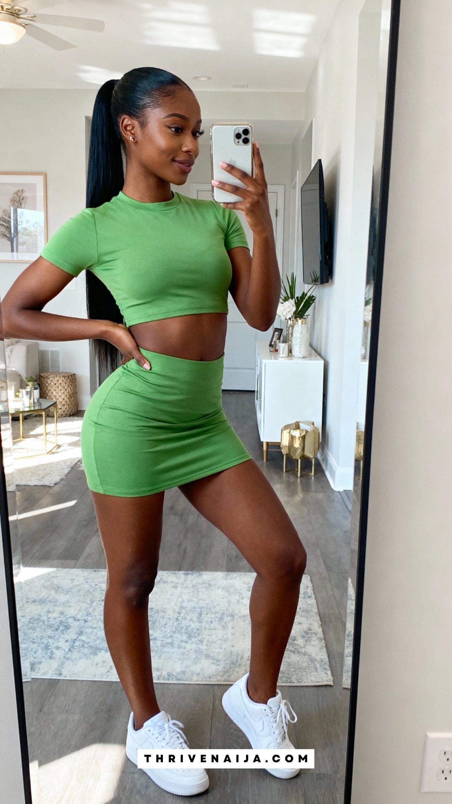 Two-Piece Set with Matching Sneakers