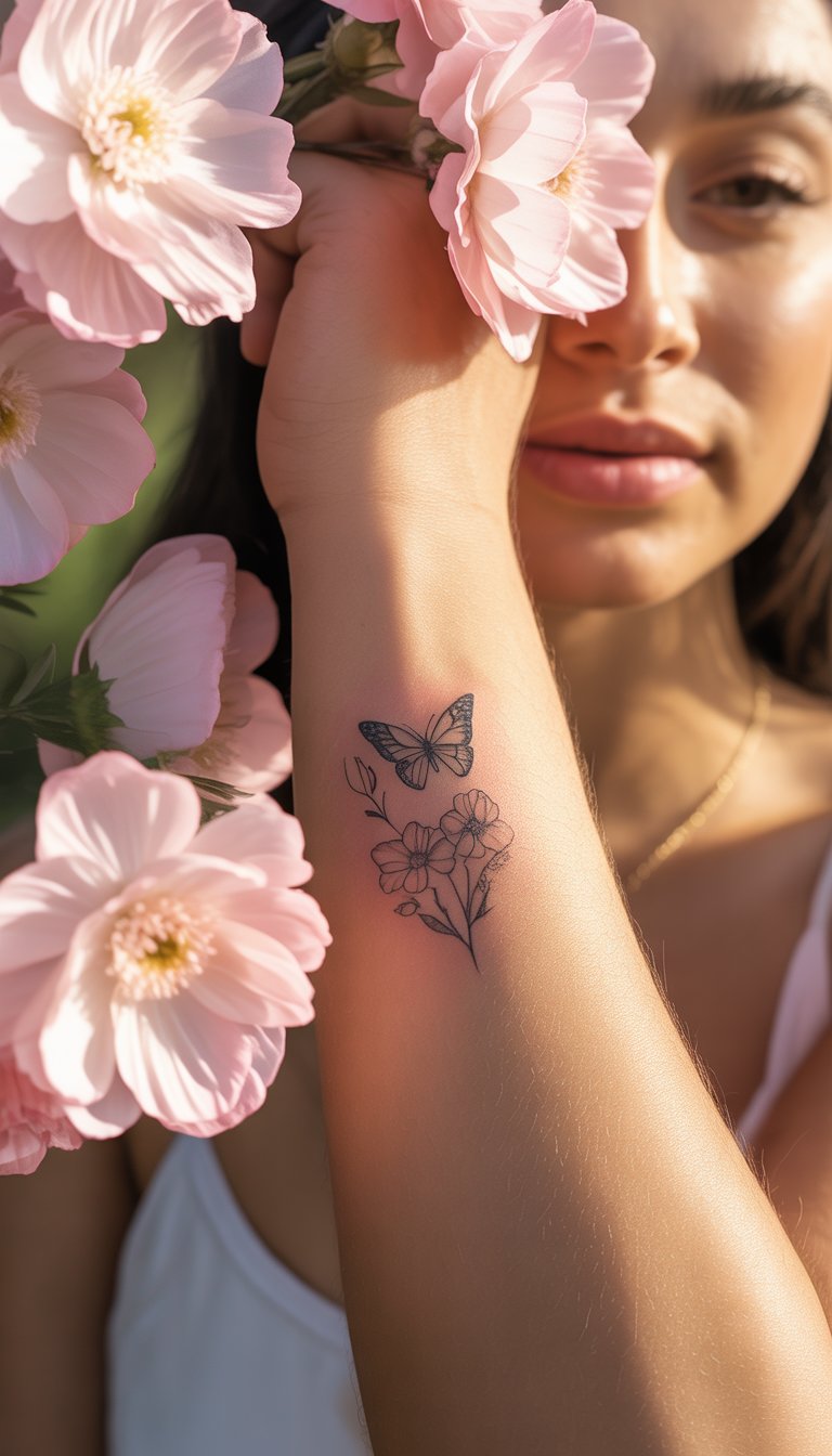 Butterfly and Flower Combo