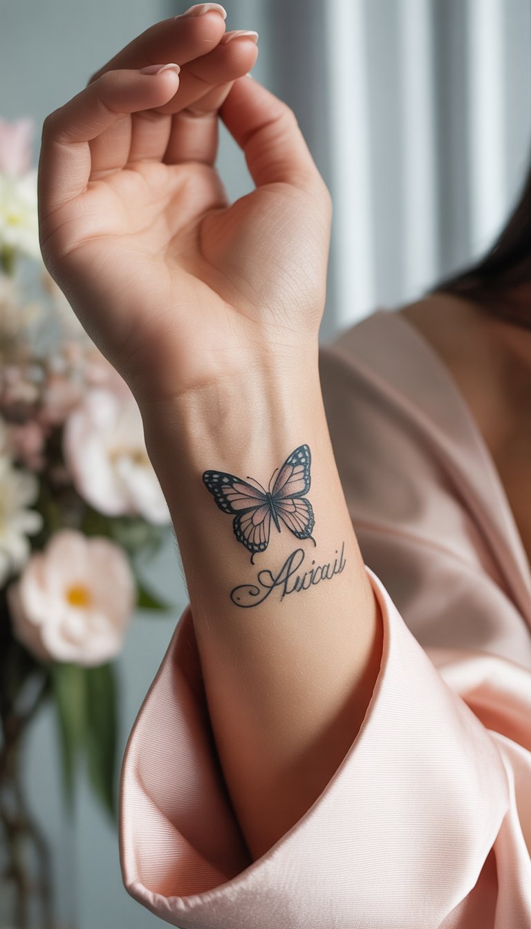 Butterfly with Initial