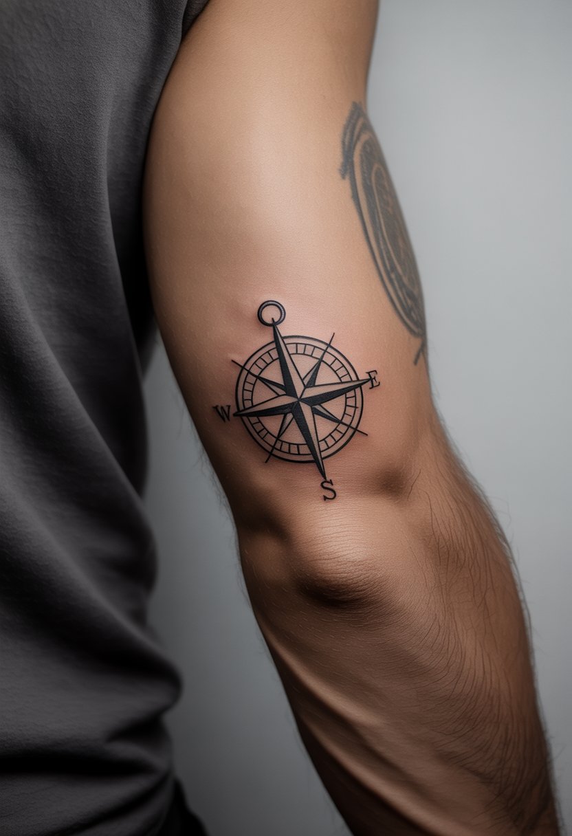 Compass with Clean Lines