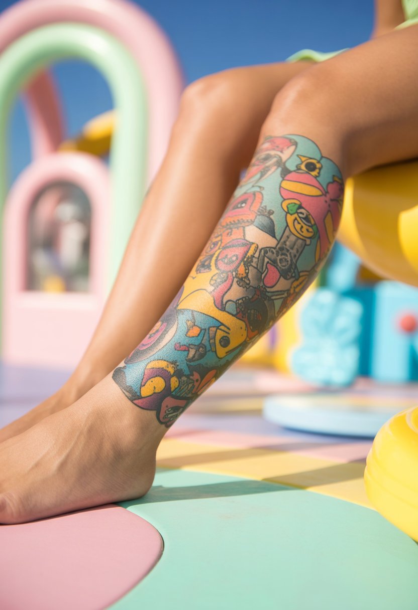 Cute Cartoon Leg Sleeve