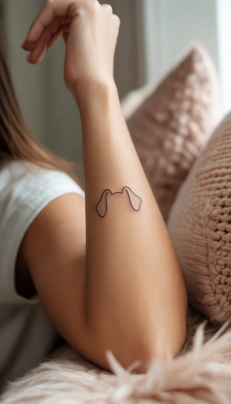 Dog Ears Outline
