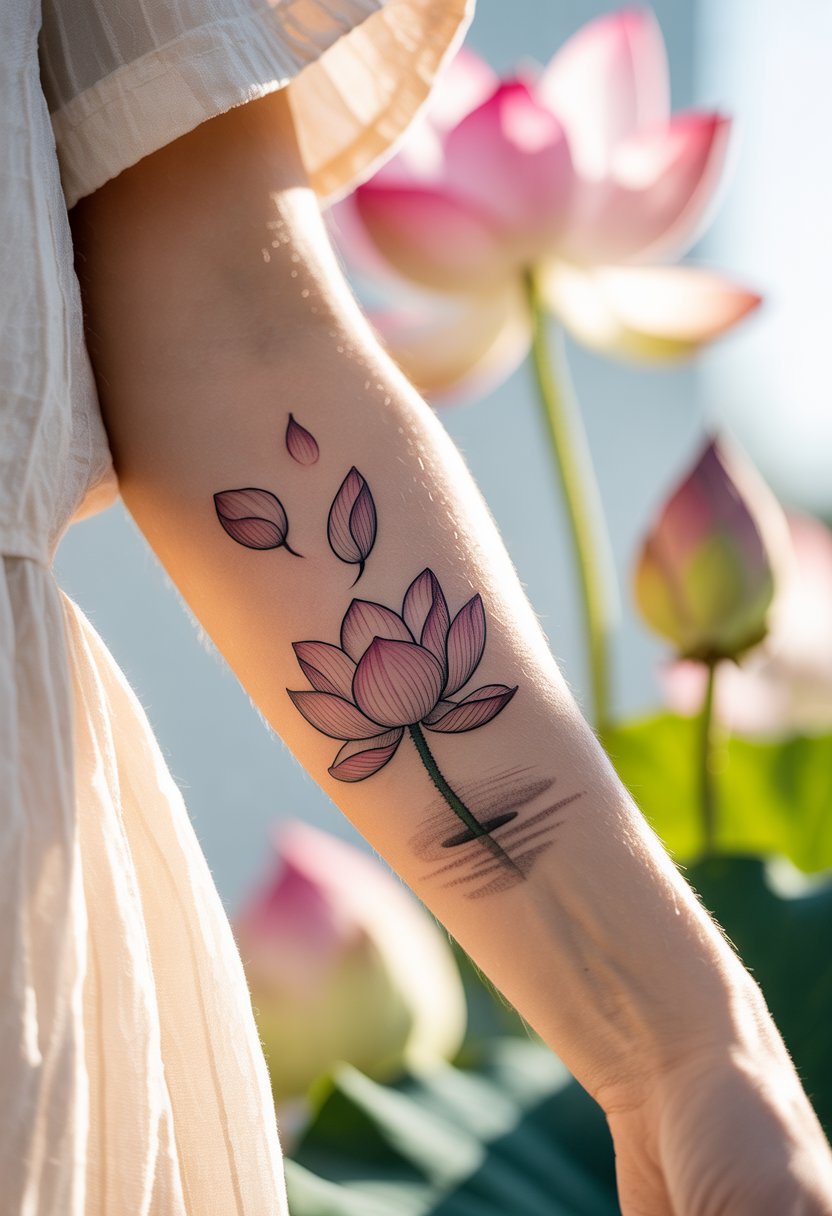 Floating Lotus Petals