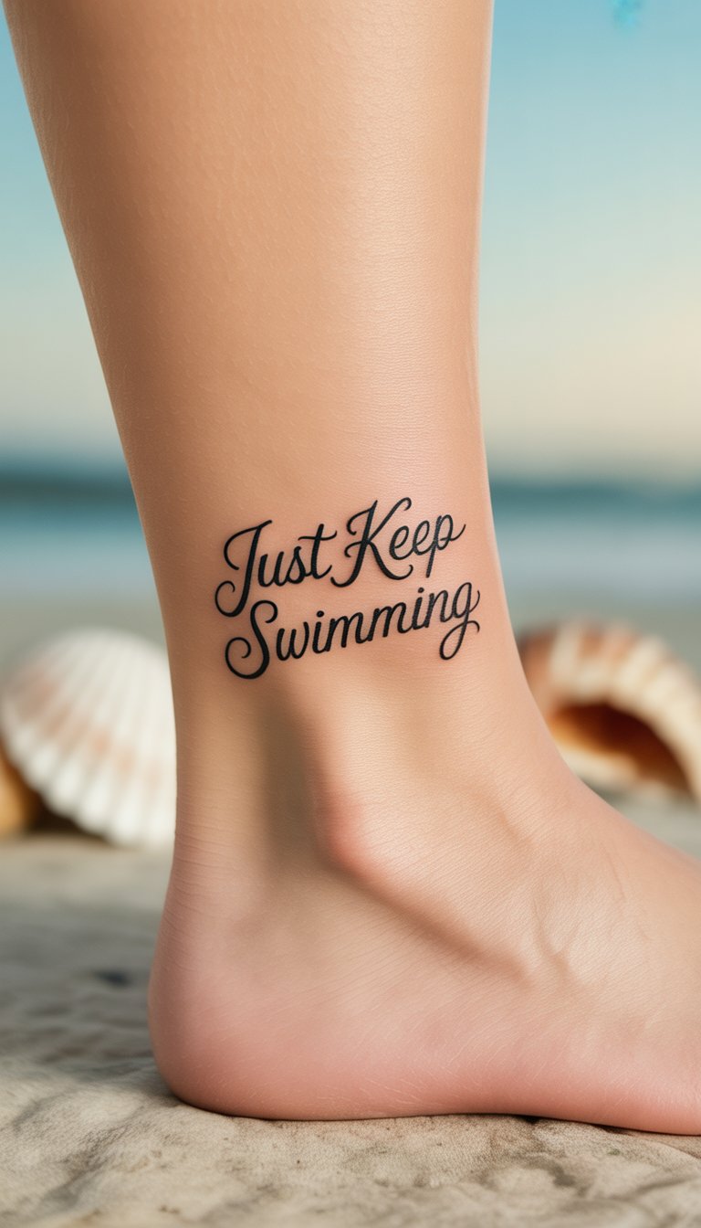 Just Keep Swimming” Quote