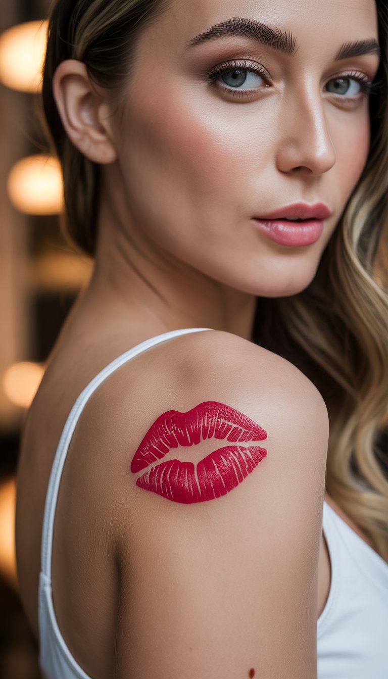 Lip Print Tattoo