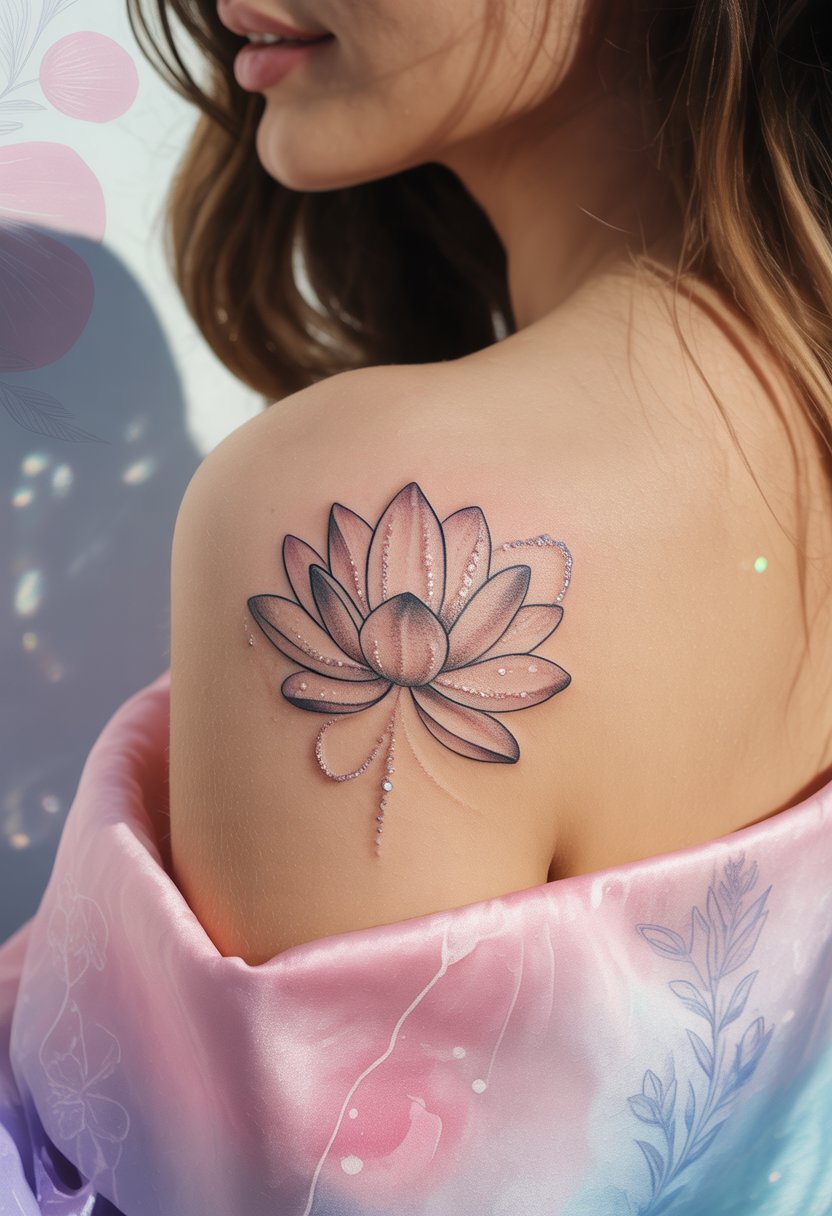 Lotus with Sparkles