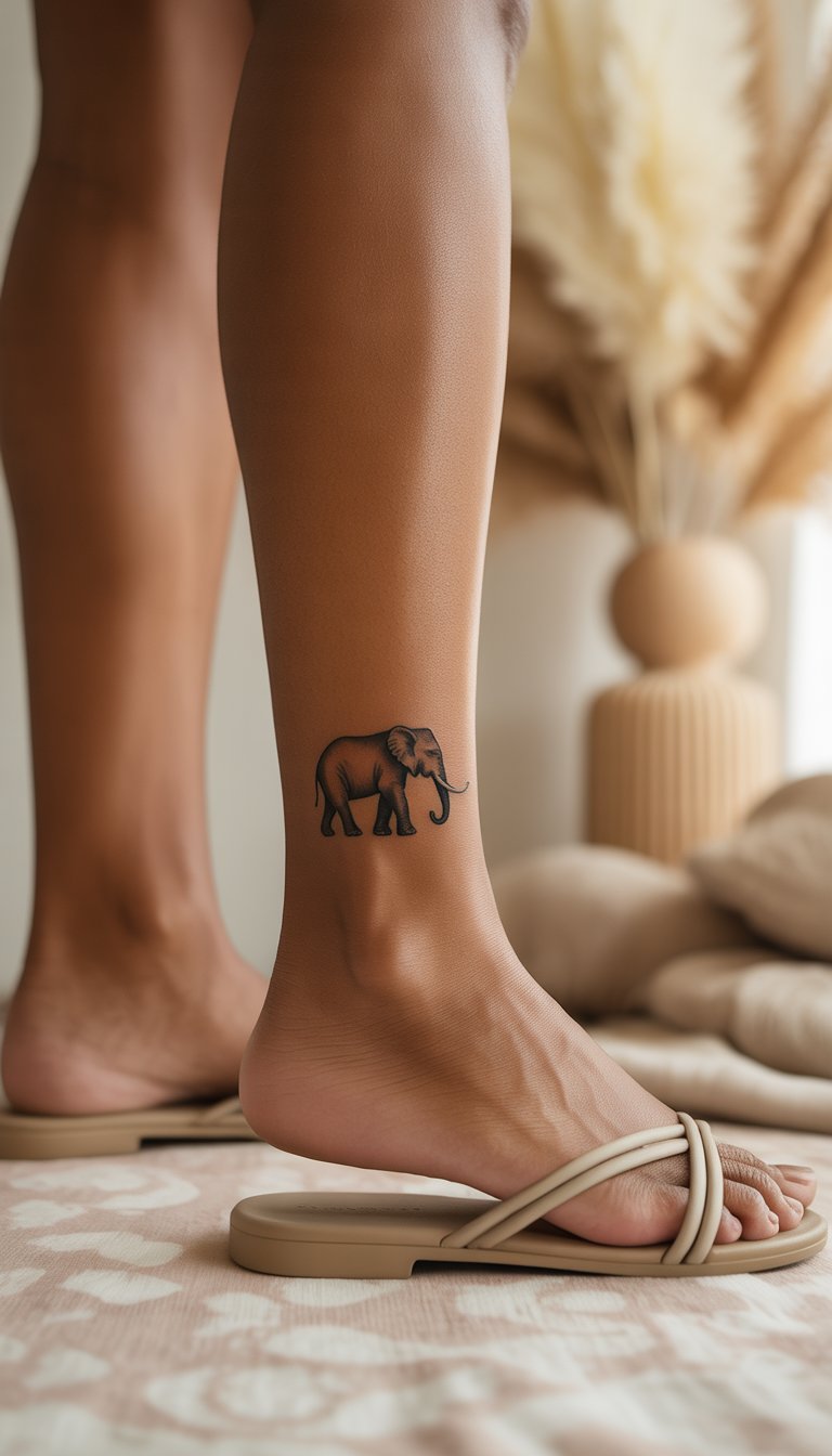 Mini Elephant Tattoo