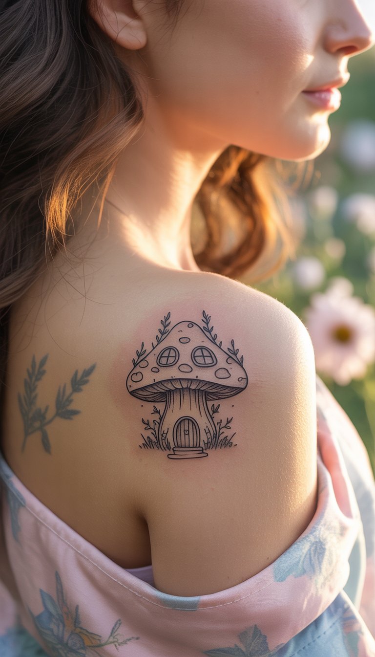 Mini Mushroom Fairy House