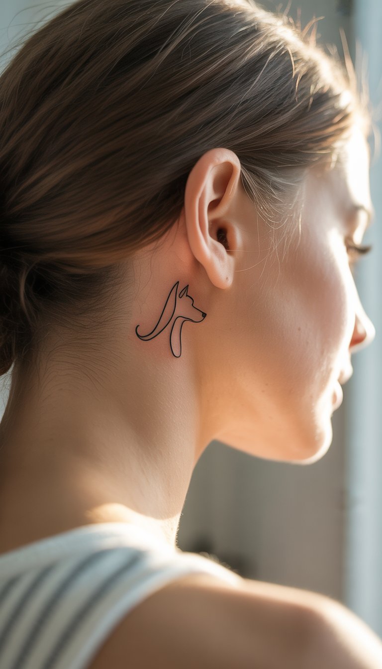 Minimal Dog Outline