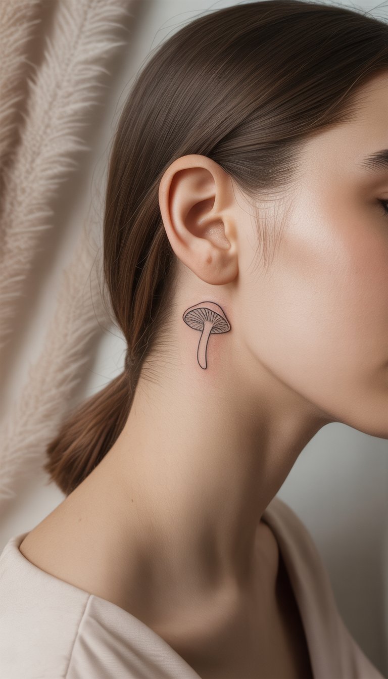 Minimal Line Mushroom