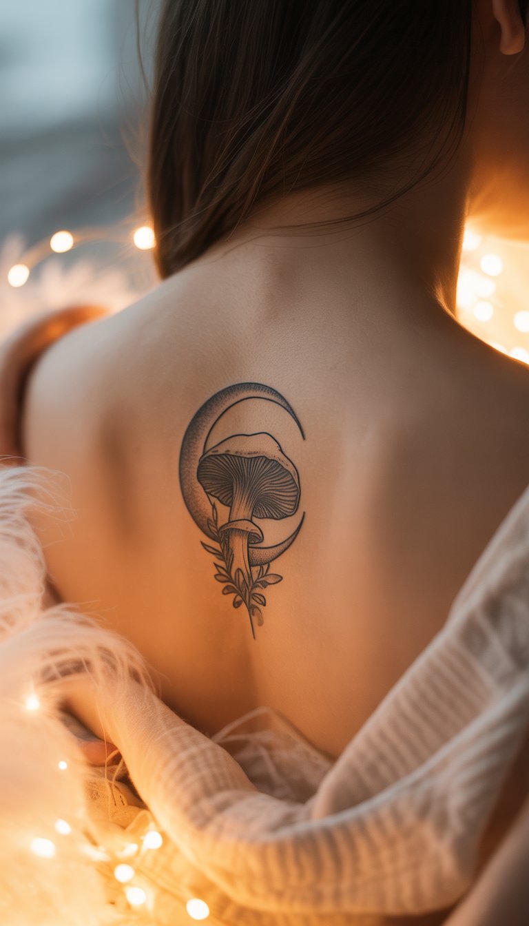 Mushroom and Moon