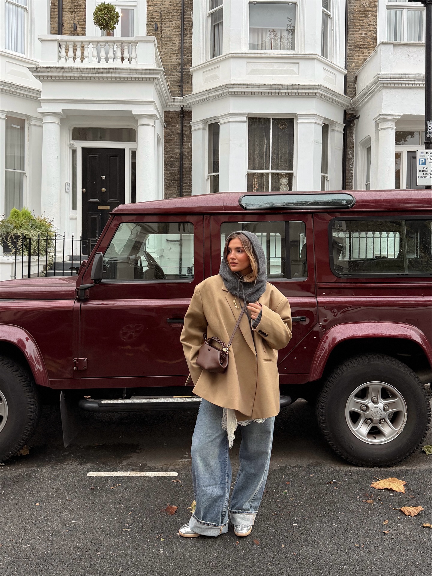 Oversized Blazer with Boyfriend Jeans