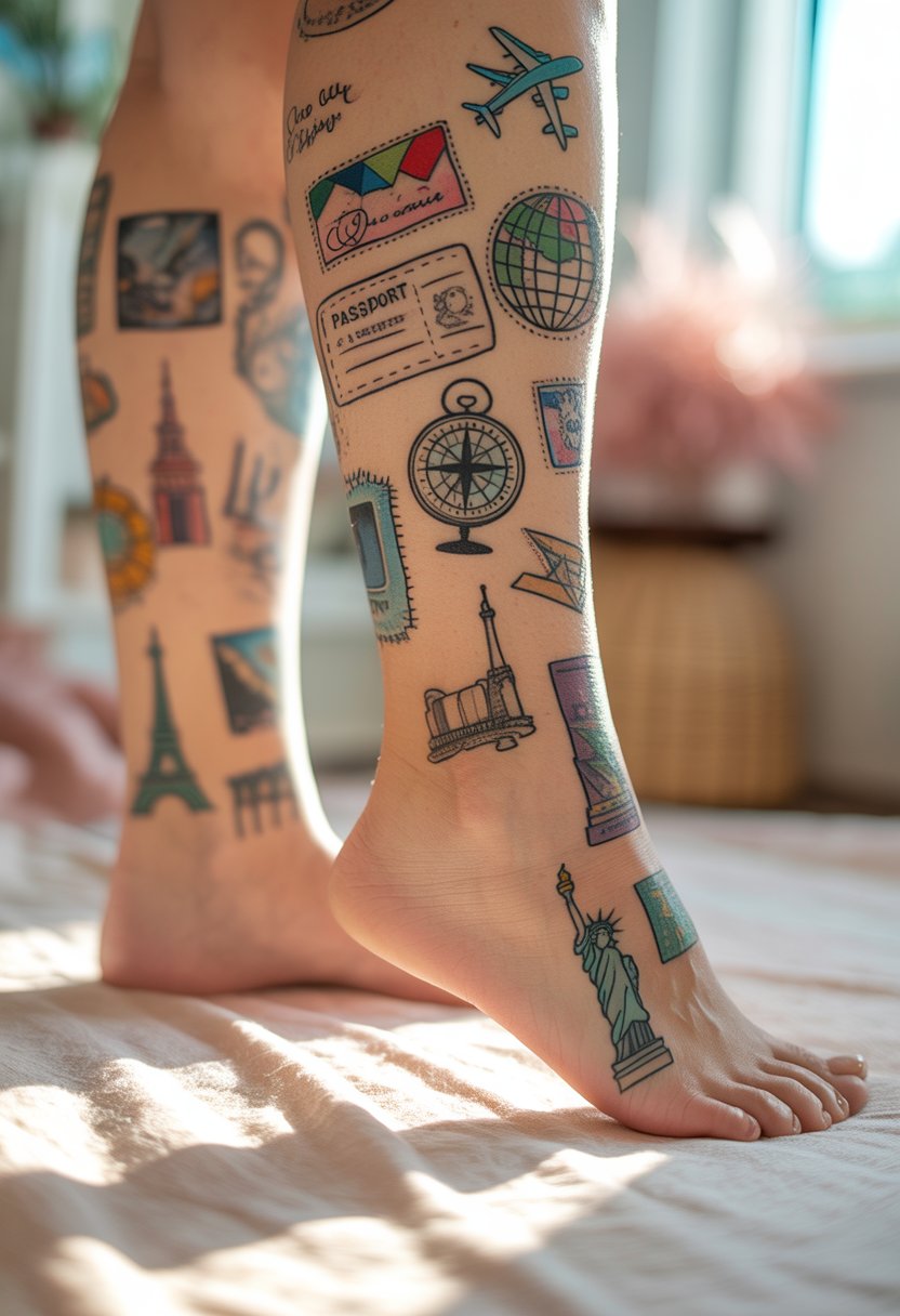 Patchwork Travel Icons