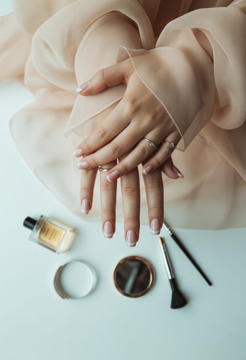Pink Micro French Tips