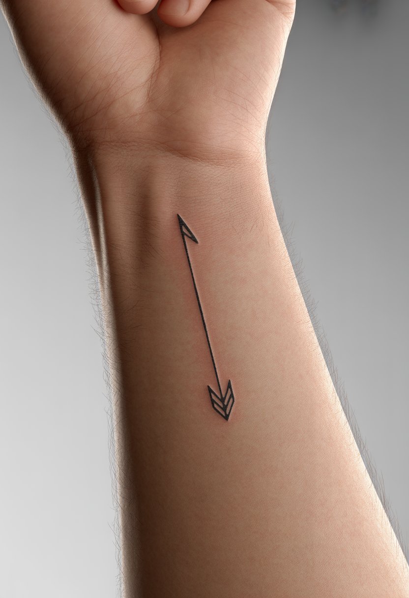 Small Arrow Tattoo
