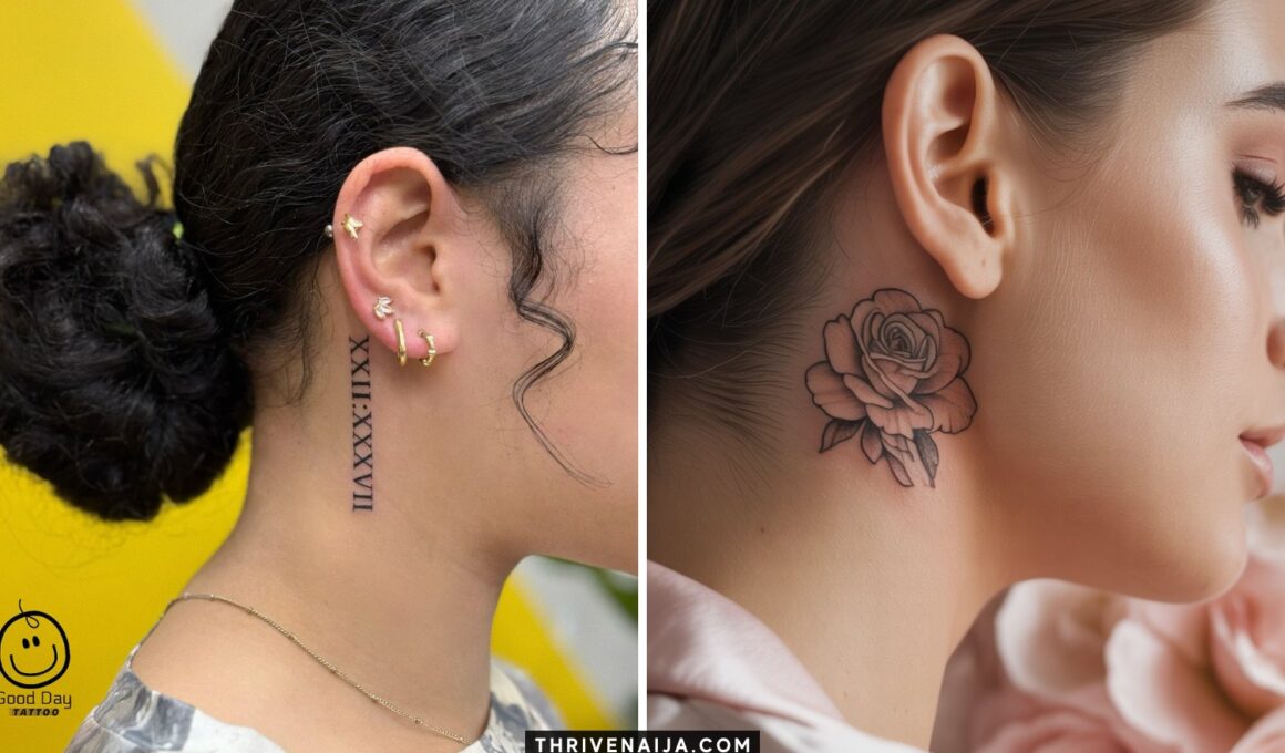 Small Behind-the-Ear Tattoo Ideas