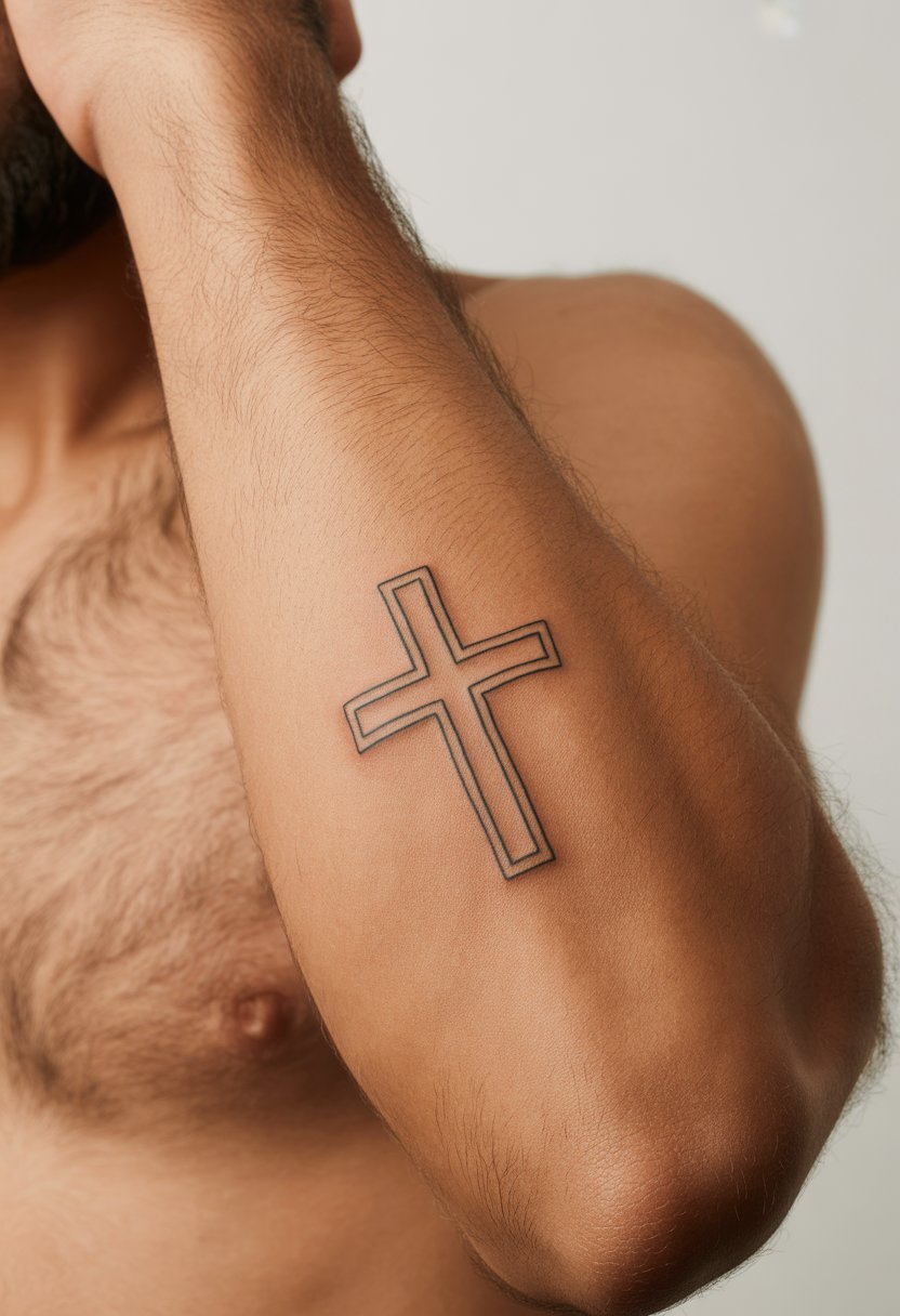 Small Cross Outline