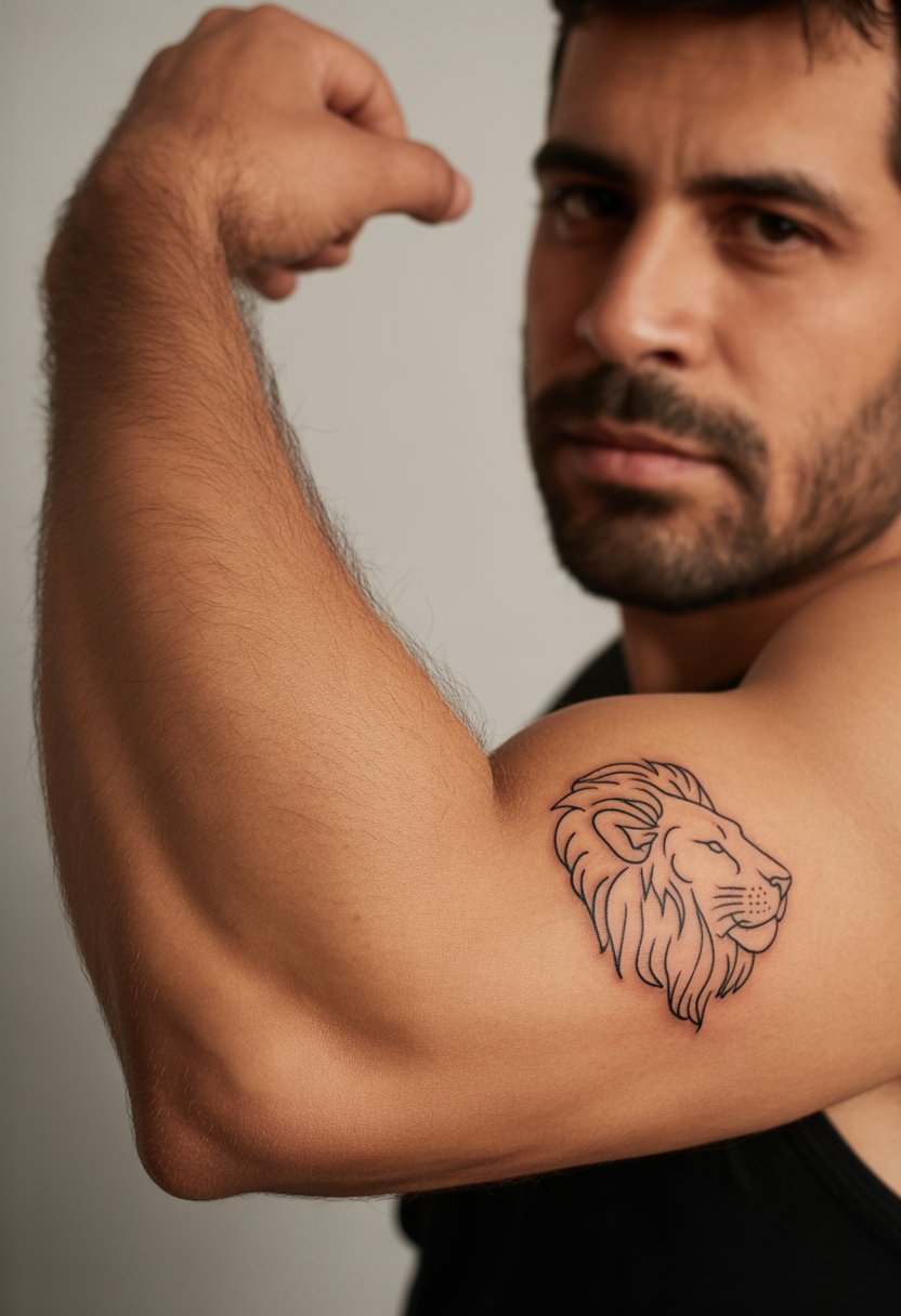 Small Lion Outline