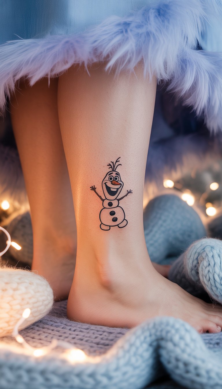 Small Olaf Tattoo