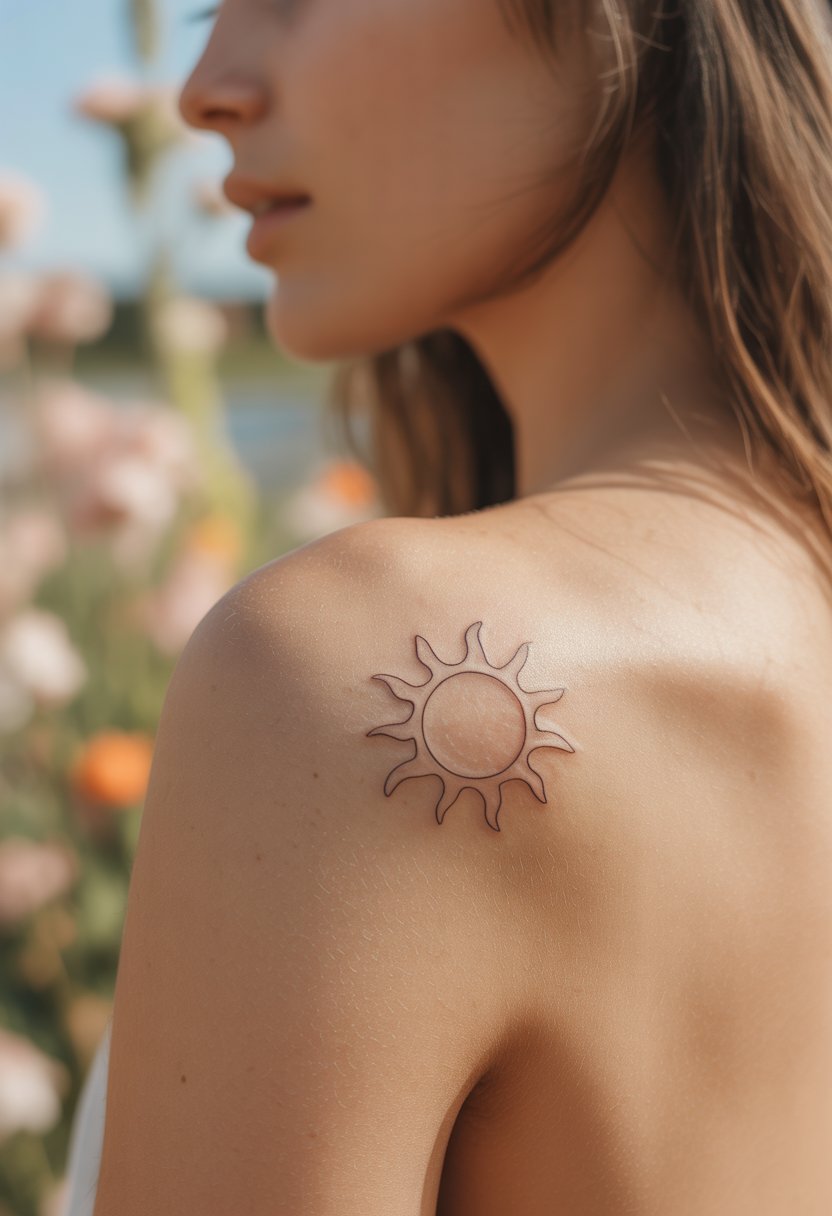Small Sun Outline