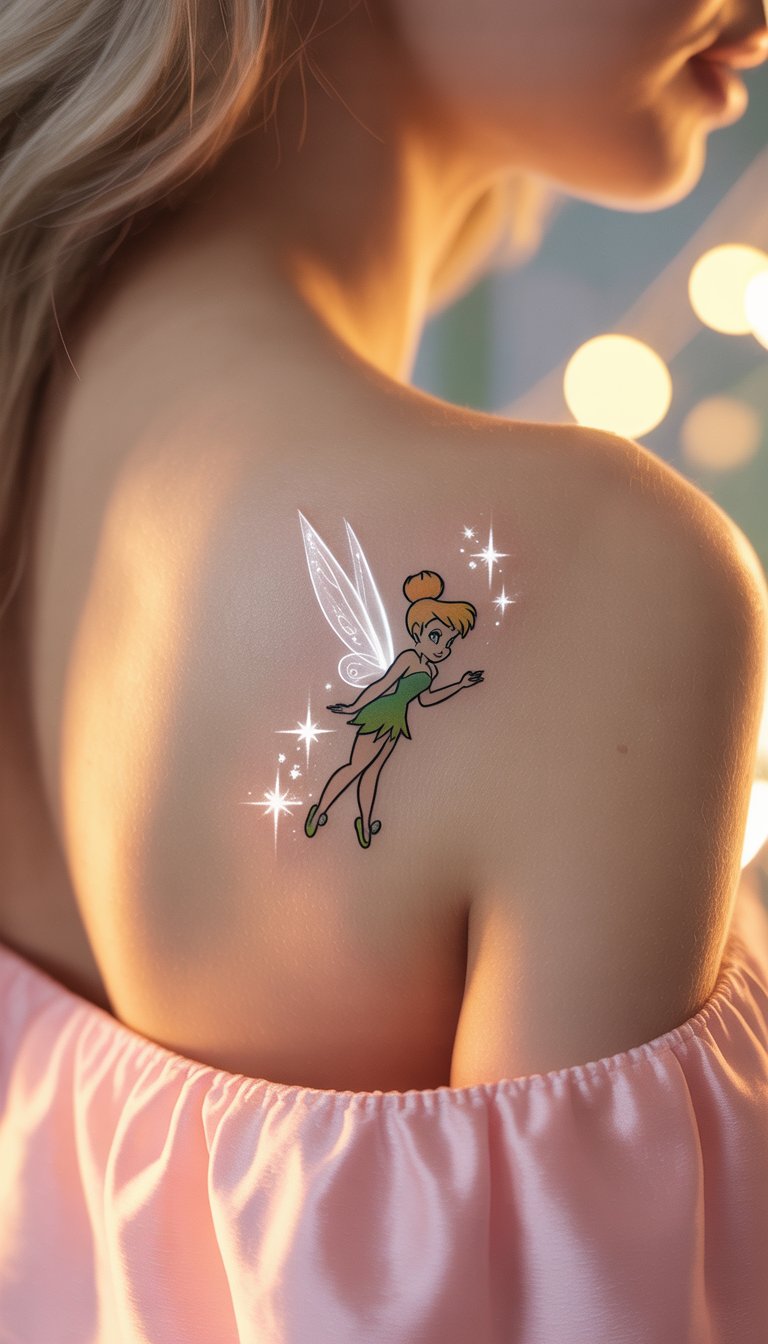 Small Tinker Bell Tattoo