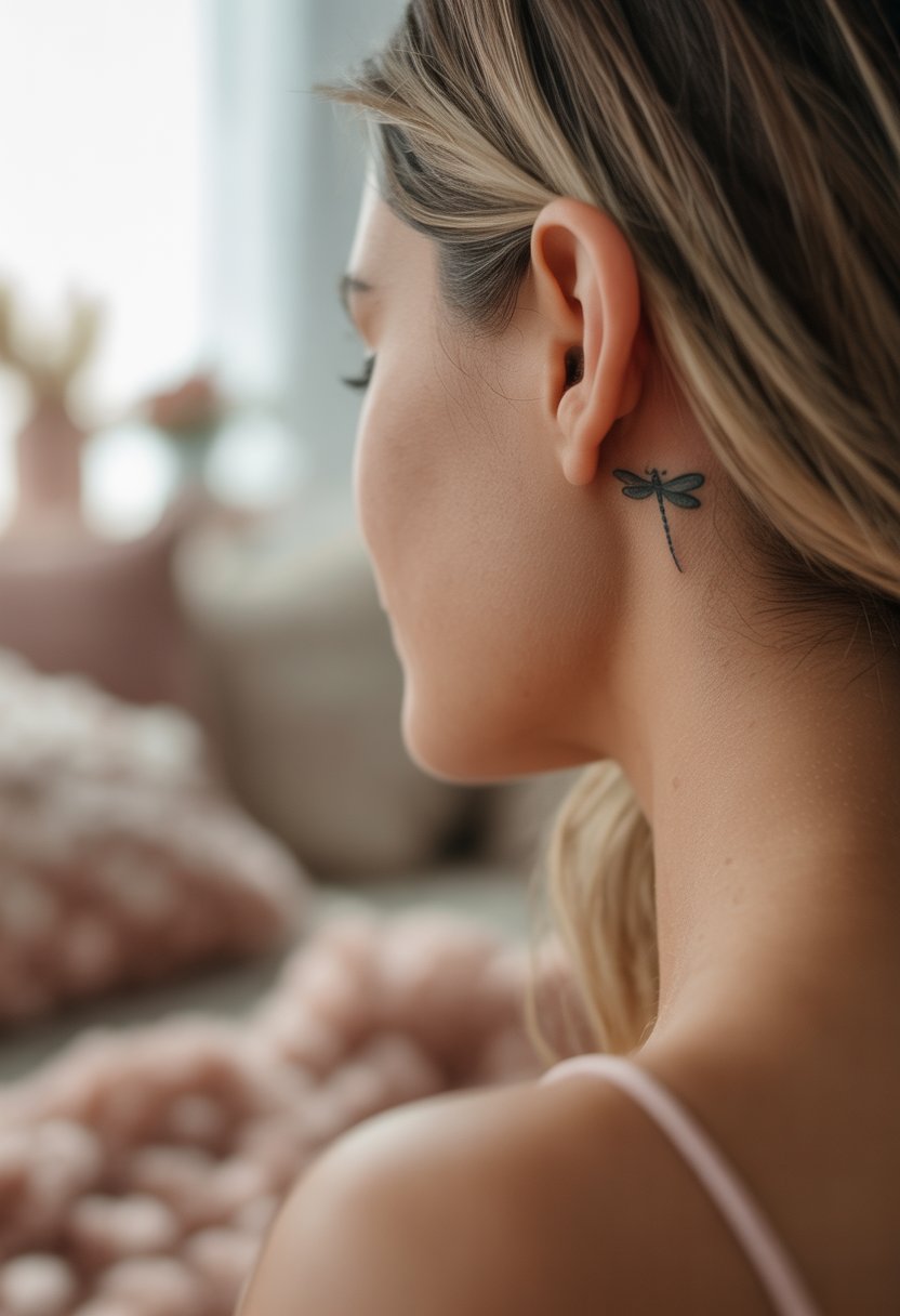 Tiny Behind-the-Ear Dragonfly