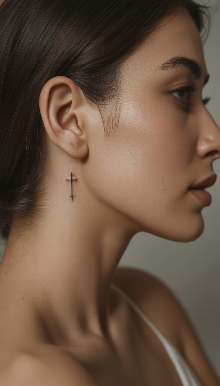 Tiny Cross Tattoo