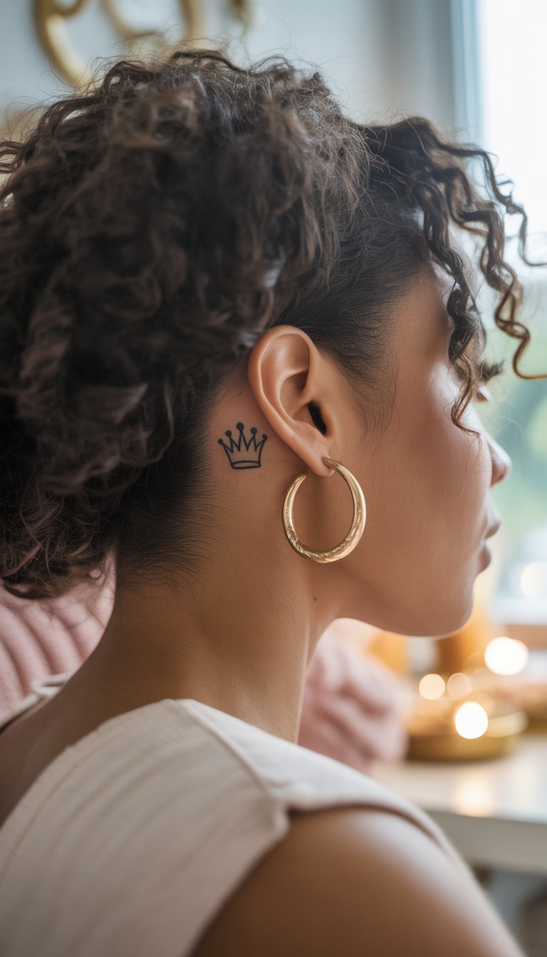 Tiny Crown Tattoo
