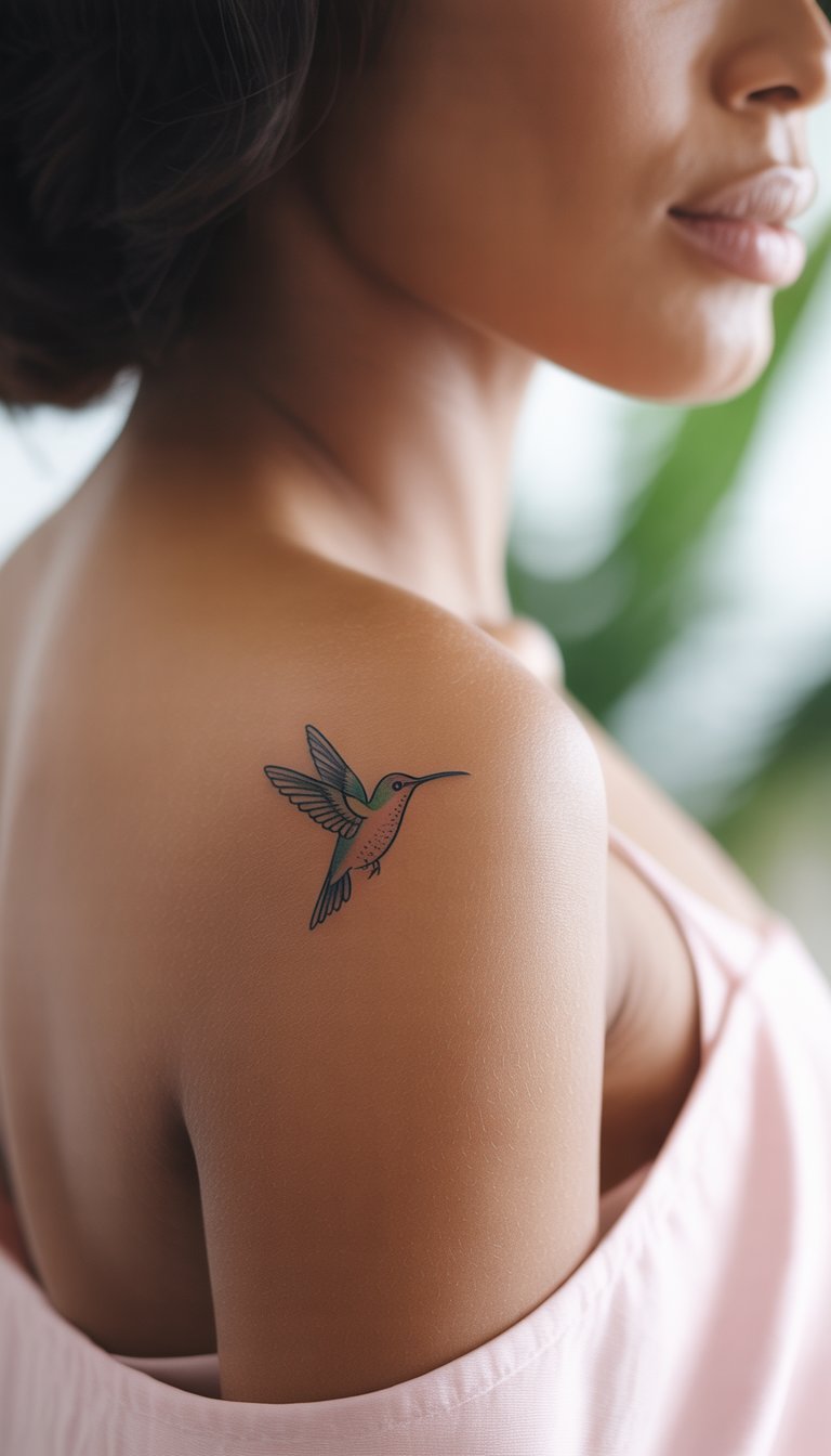 Tiny Hummingbird Tattoo