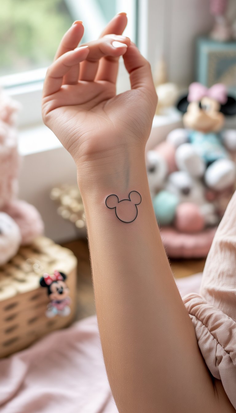 Tiny Mickey Outline