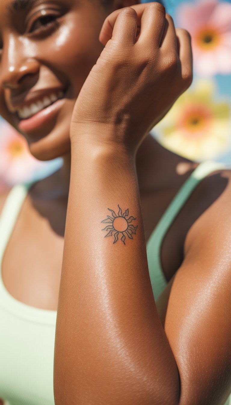 Tiny Sun Tattoo