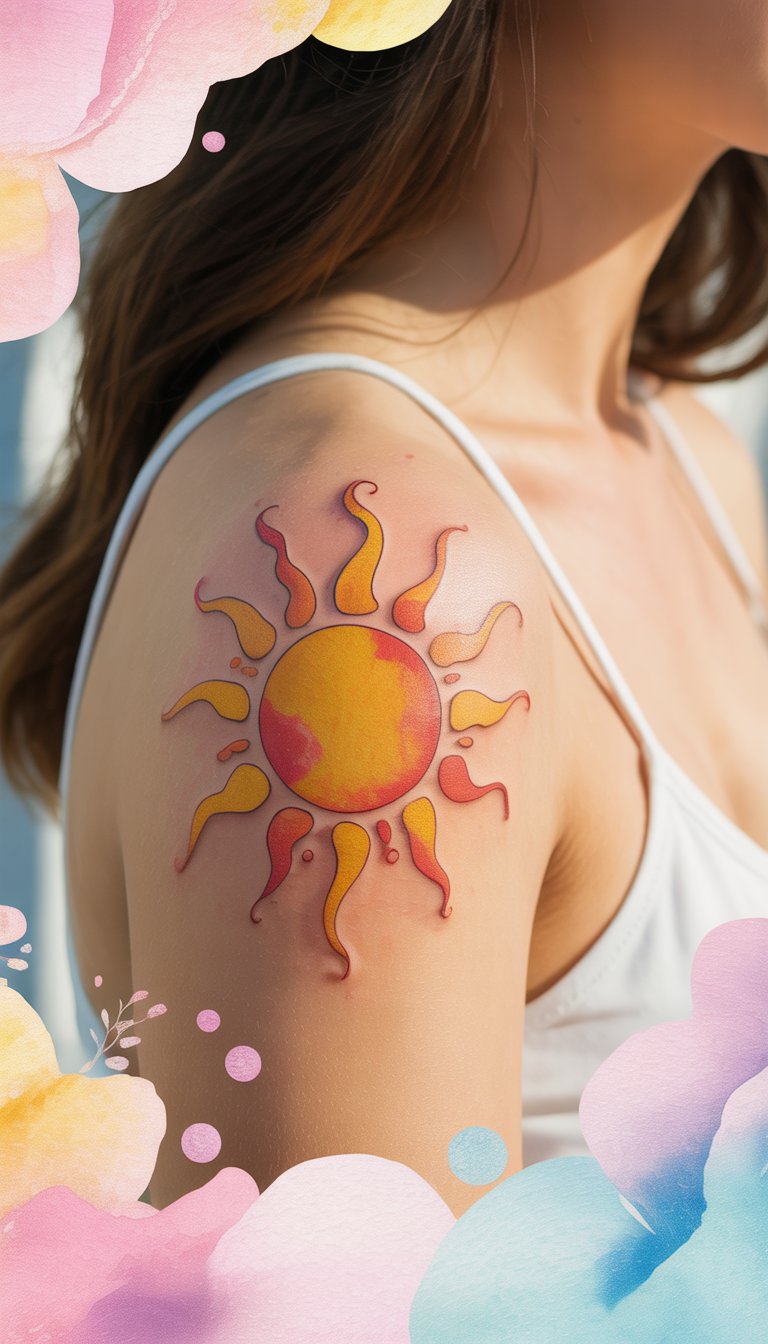Watercolor Sun