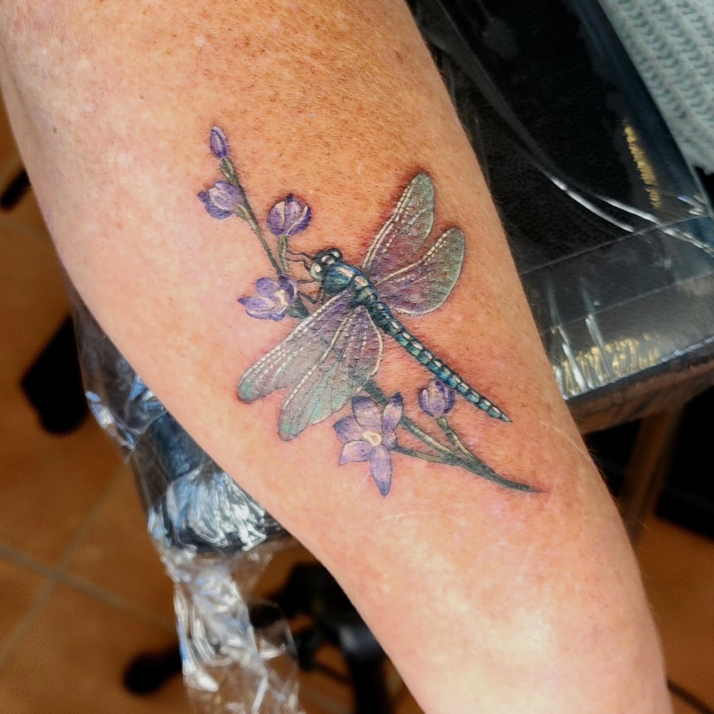 Cute little dragonfly tattoo