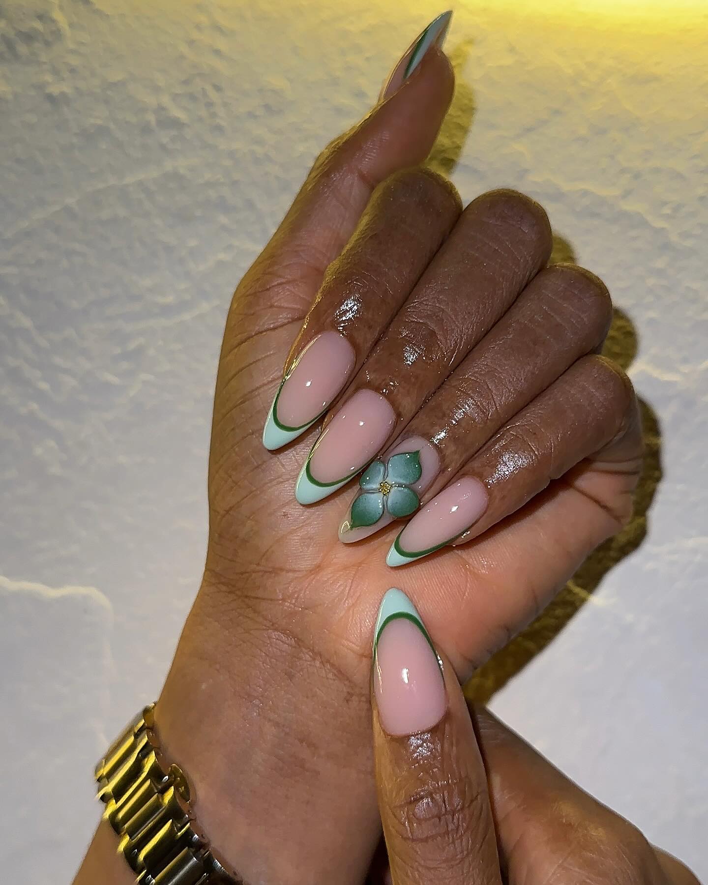 Elegant Matcha Nail Set