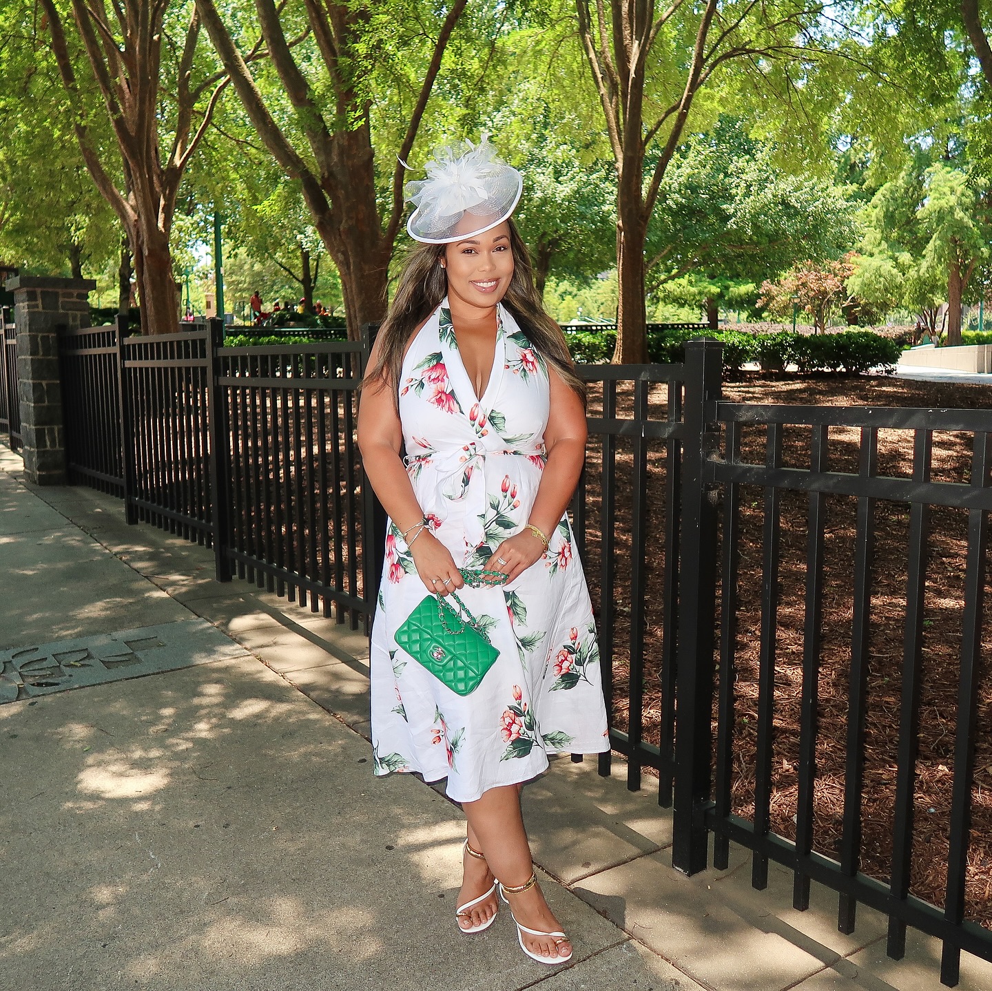 Summer Tea Dress With Sandal Heels
