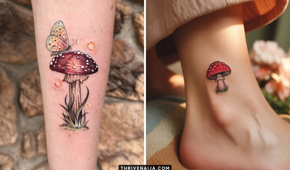 Small Mushroom Tattoo Ideas