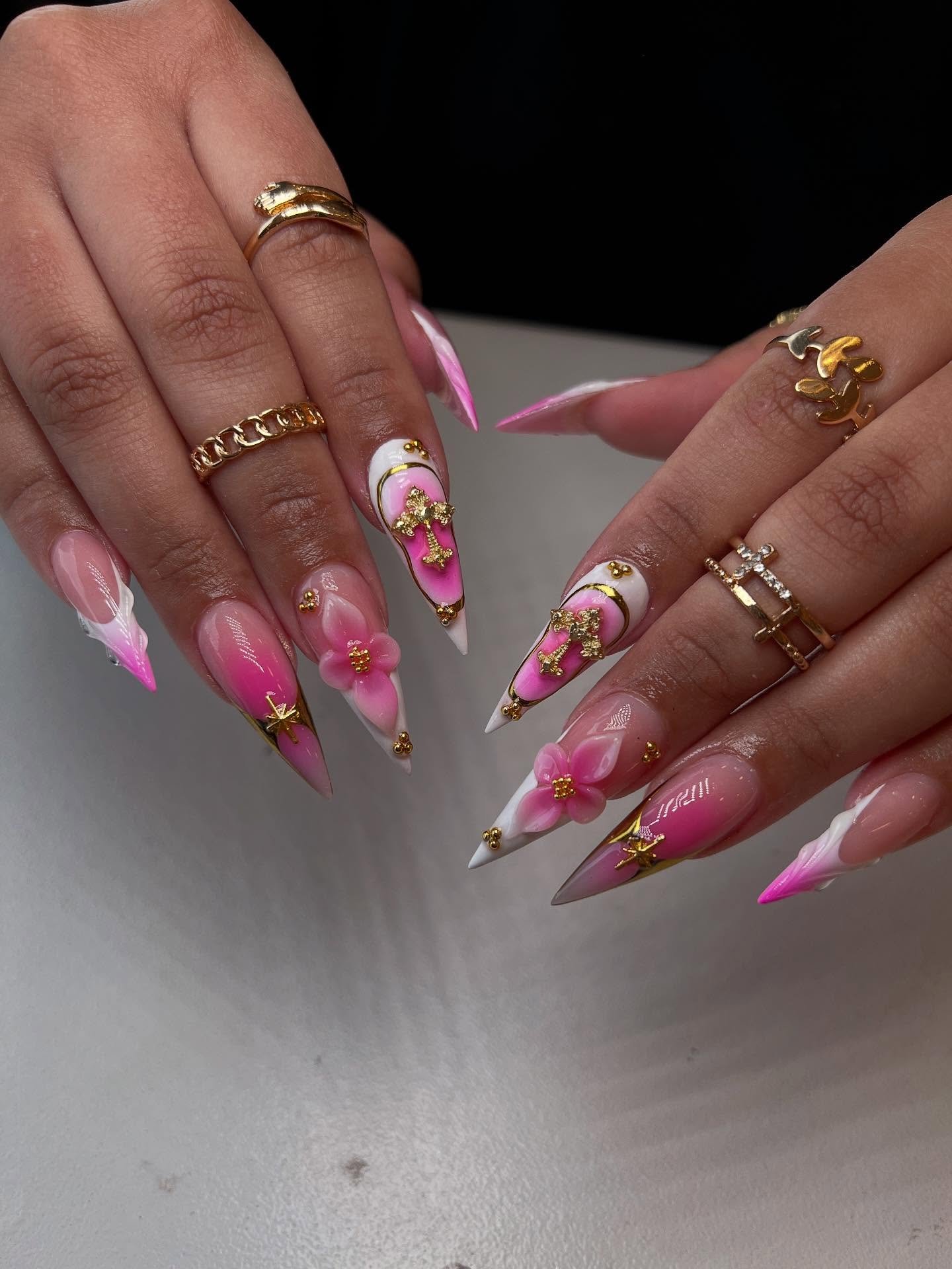 Pretty in pink and gold