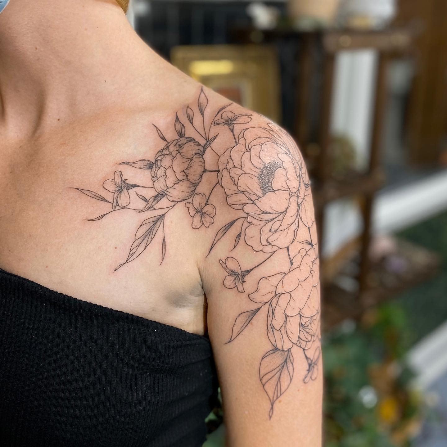 Peony Flower Tattoo