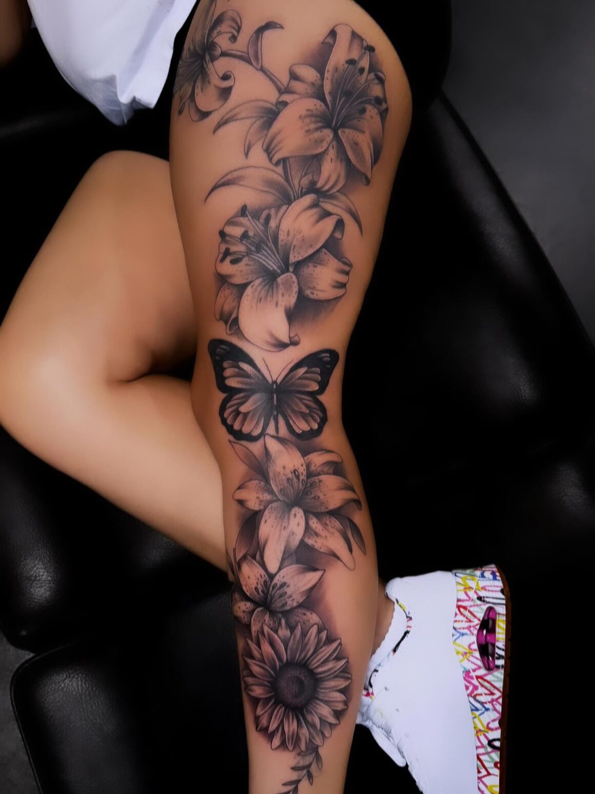 20 Cute Women Leg Sleeve Tattoo Ideas | ThriveNaija