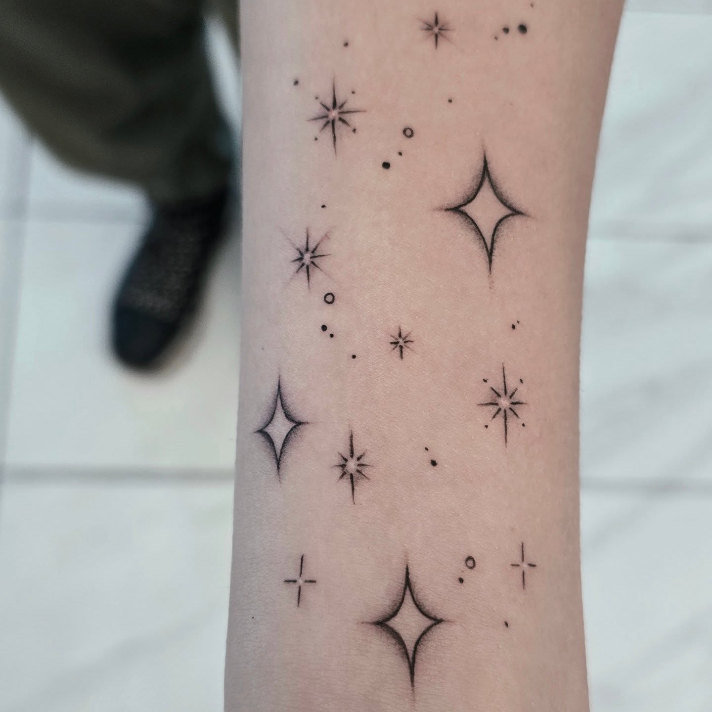 Star clusters custom tattoo
