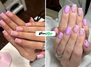Chic Purple Gel Nail Designs